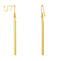 u7 vertical bar earrings hypoallergenic piercing hook drop bar earrings for women