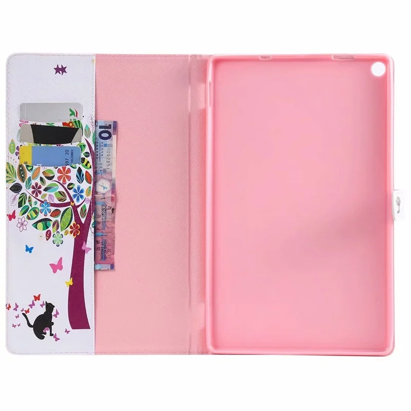 

Case For Amazon Kindle Fire HD10 HD 10 (2017) 10.1 inch Cover Smart leather Cartoon Card slot case for Kindle Fire HD 10 case