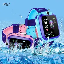 Kids Smart Watch Phone Children Bracelet Blue SOS Call Waterproof SIM Camera Compatible With Anroid IOS