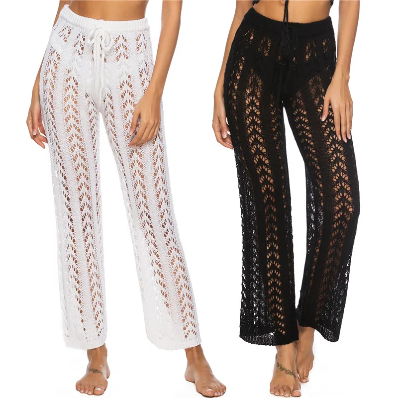 

HUAN BEAUTY Pants Women Summer Wide Leg Pants Loose Pants Ankle Length Pants Female High Waist Vacation Pants HB-OP9333