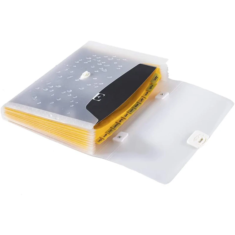 

Expanding Accordion File Folders,A4 File Bag,13 Pockets Hanging Document Organizer for Office and School Supplies