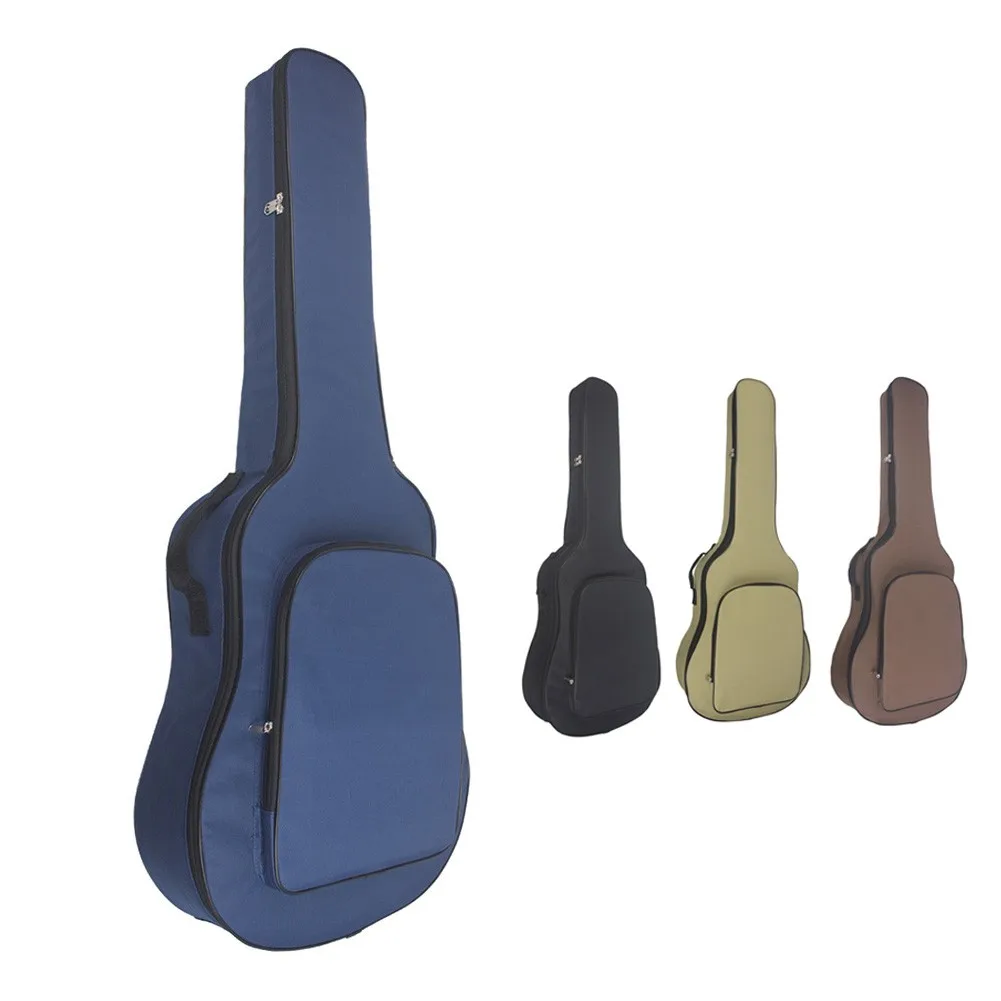 Сумка для гитары из ткани Оксфорд, полноразмерная мягкая Водонепроницаемая поясная сумка для классической акустической и народной гитары, Чехол держатель для переноски, 41 дюйм