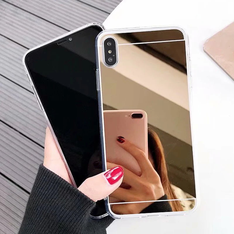 Sunjolly Mirror Case for Huawei P30 Lite P20 Pro P10 P9 Plus P8 Rose Gold Thin Soft TPU Cases Cover coque fundas carcasa | Мобильные