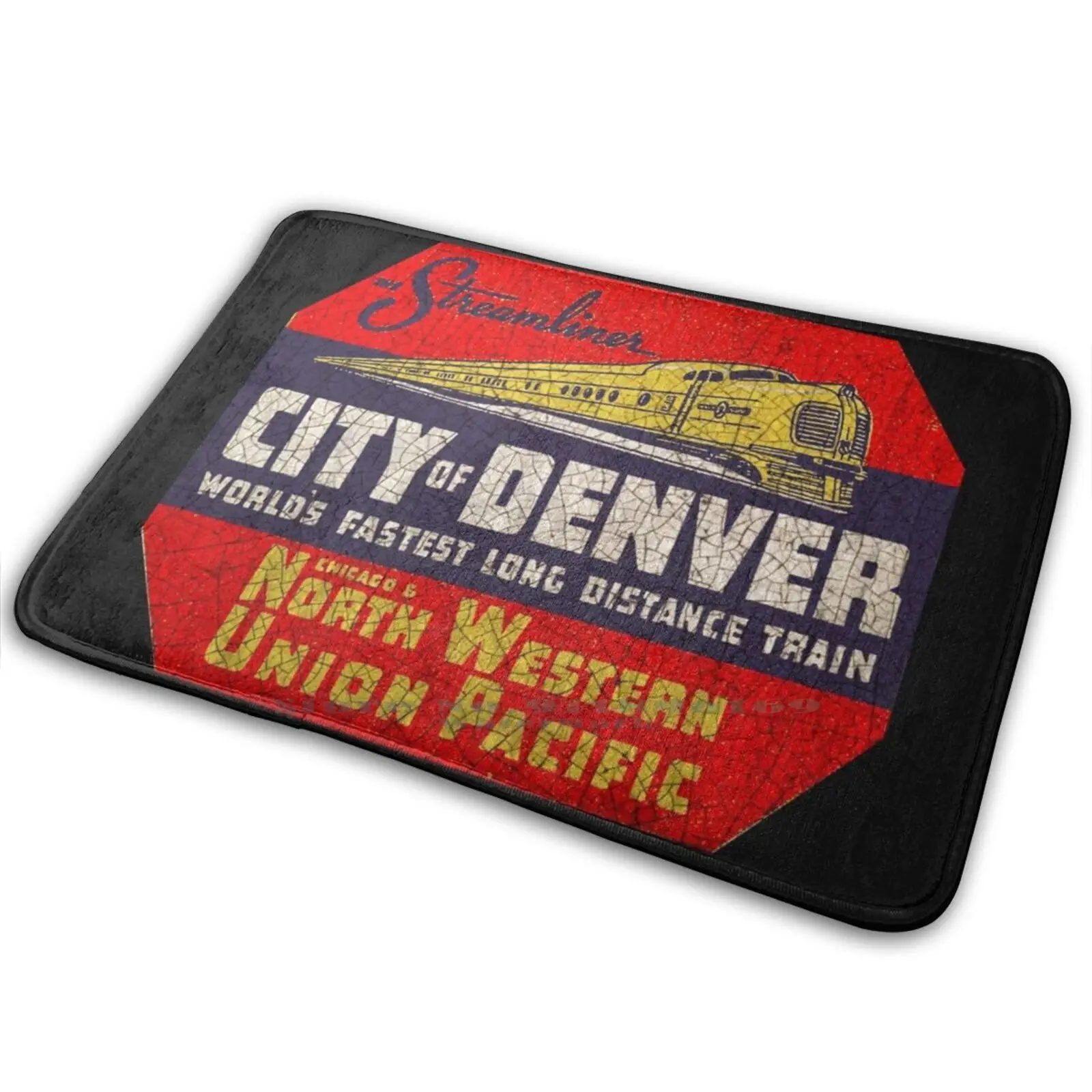 Денвер Streamliner-город Denver North Western Union Тихого океана рельс США коврик ковер