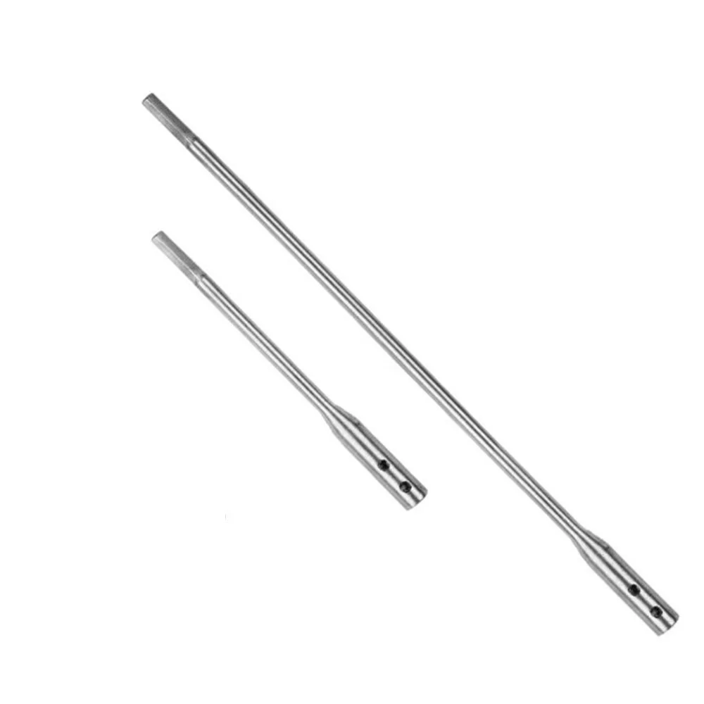 

Chip removal Extension Bar Regrooving 4pcs Drill Bit Extender Tube Silver