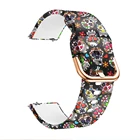 Ремешок T80 Для женских умных часов, силиконовый мягкий резиновый браслет с цветочным рисунком, для девушек