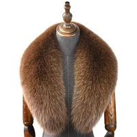 100 natural real fox fur collar for women and mens coat jacket fur collar extra large size neck warmer fur scarf shawls