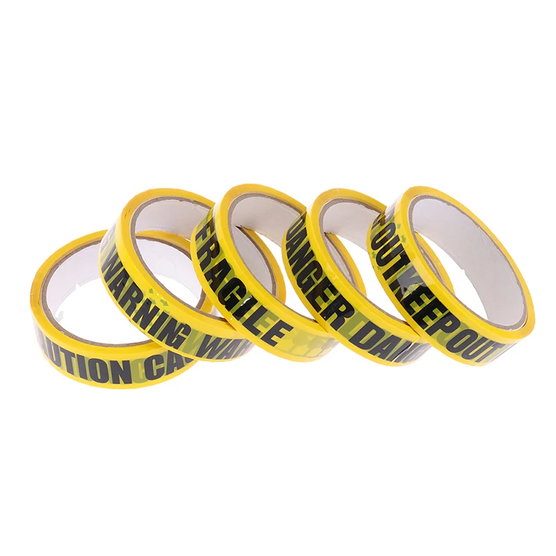 

1 Roll 25m Warning Tape Danger Caution Barrier Remind Work Safety Adhesive Tapes DIY Sticker For Mall Store School