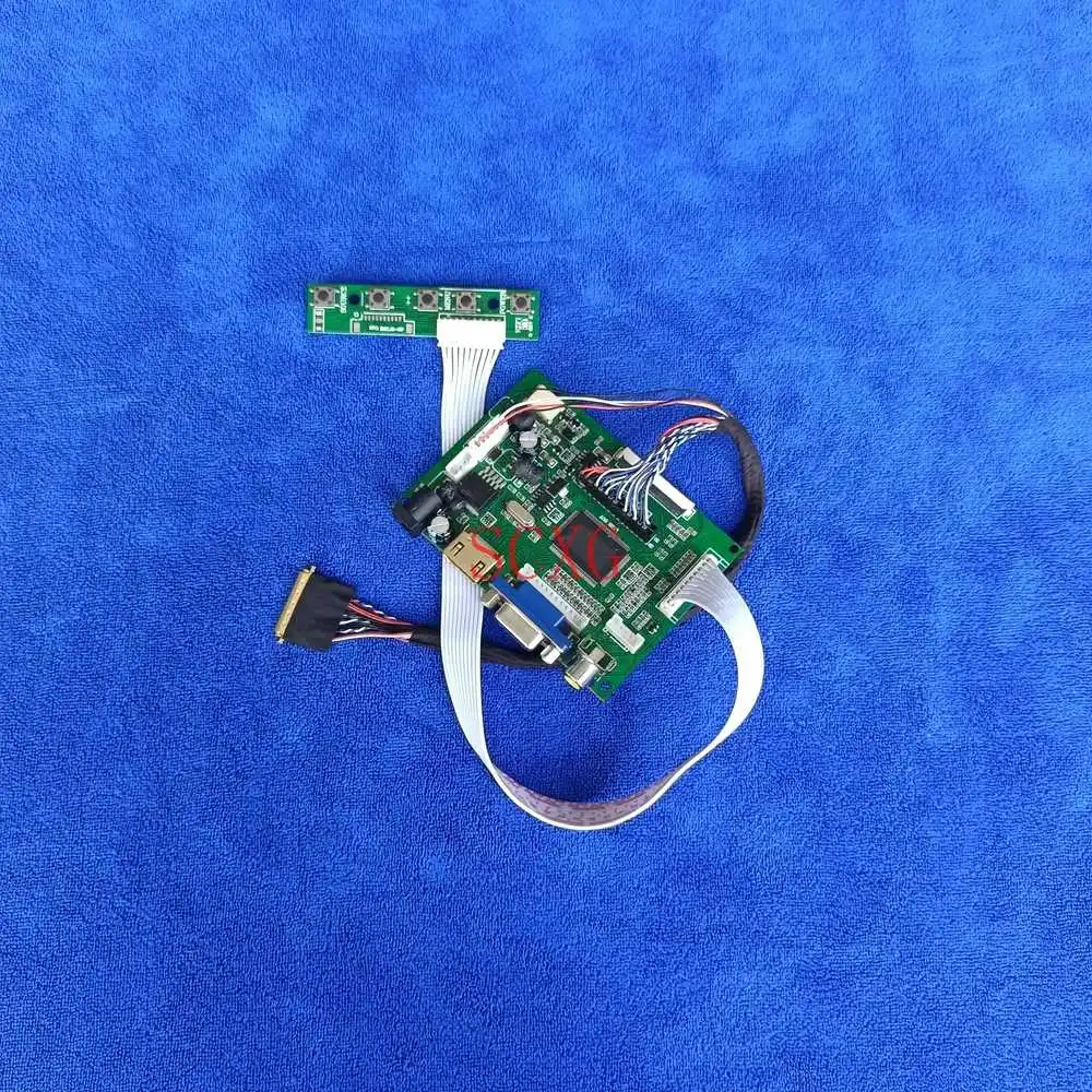 

1024*600 LVDS 40 Pin 60Hz WLED LCD monitor controller drive board panel DIY Kit VGA AV HDMI-compatible Fit HT101WSB/LP101WSA