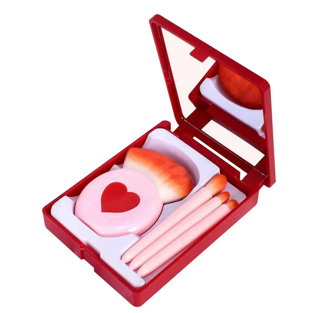 

Makeup Carry Mirror Cosmetic Skin-Friendly Foundation Blush Set Eyeshadow Blending Powder Foundation Eyebrow Brushes Face Eye