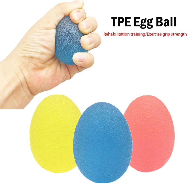 

Silica Gel Hand Grip Ball Egg Men Women Fitness Muscle Recovery Gripper Trainer