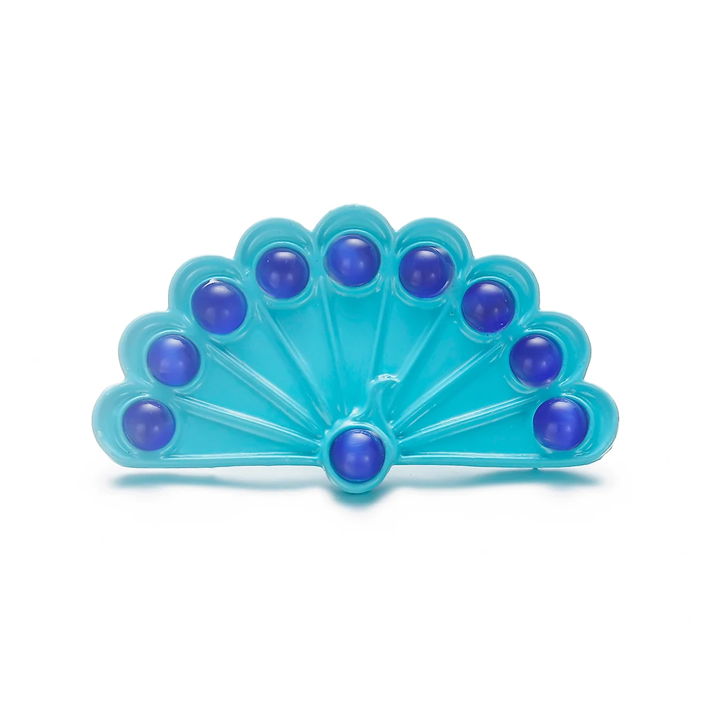 2020 изящное Пышное божья коровка пошив крупные застежки металлический синий