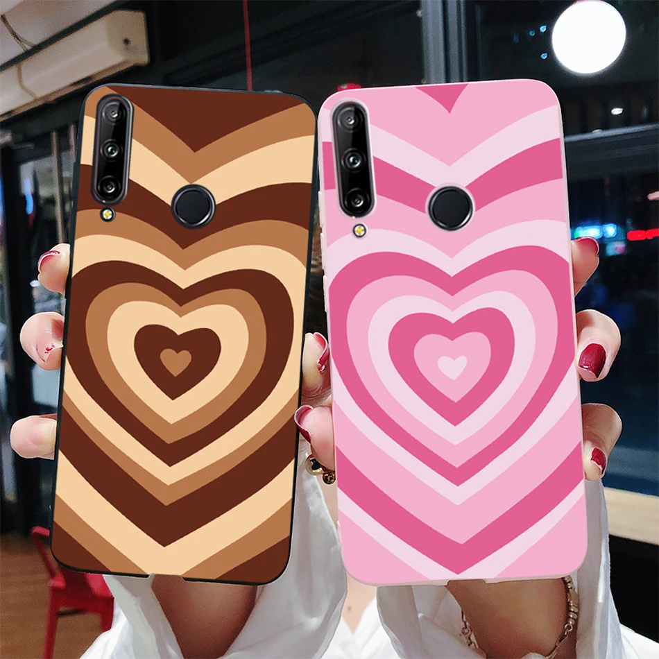 Чехол для Huawei P40 Lite E чехол с милым рисунком сердца мягкие силиконовые чехлы