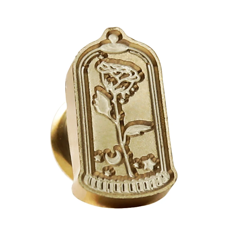 

Witch Rose Wax Stamp Special-shaped Embossed Lacquer Seal Sophia Cathedral Hand Account Wax Seal Wedding Decoration Gift