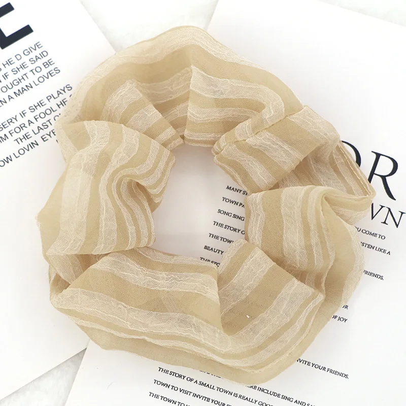 Модные Полосатые повязки для волос девочек женские разноцветные резинки милые