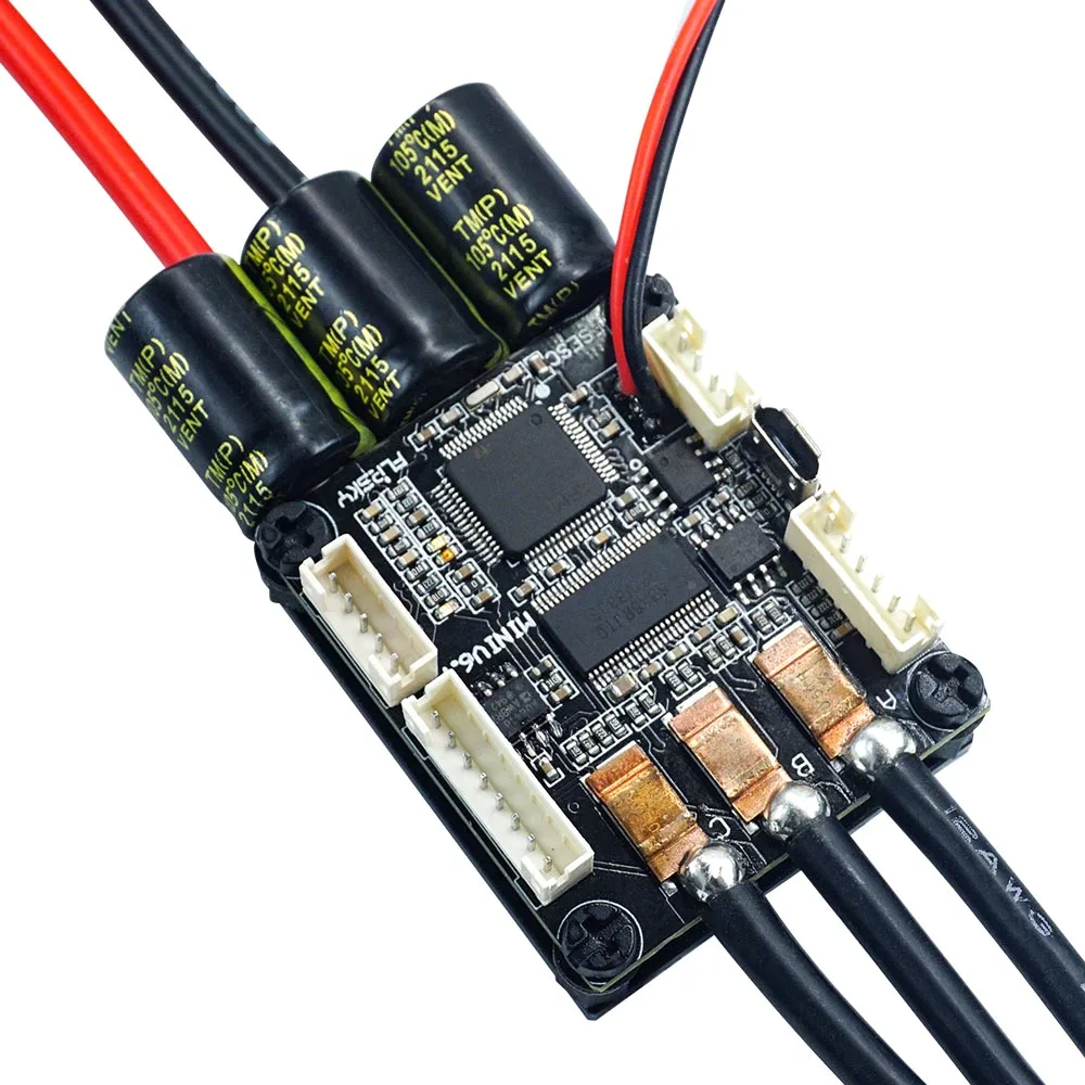 FLIPSKY-Control de velocidad Lipo ESC 4-13S, Mini FSESC6.7 70A, base en VESC6.6 con disipador de calor anodizado de aluminio para Motor de CC sin escobillas-1