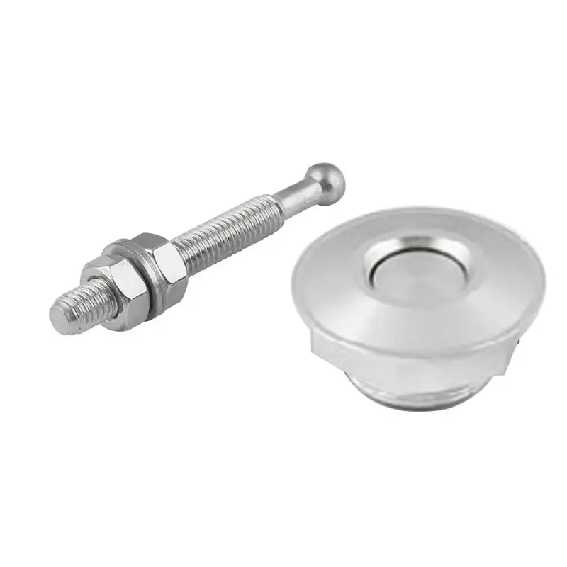 

1 Set Universal Push Button Quick Release Hood Pins Bonnet Lock Clip Latch Bumper