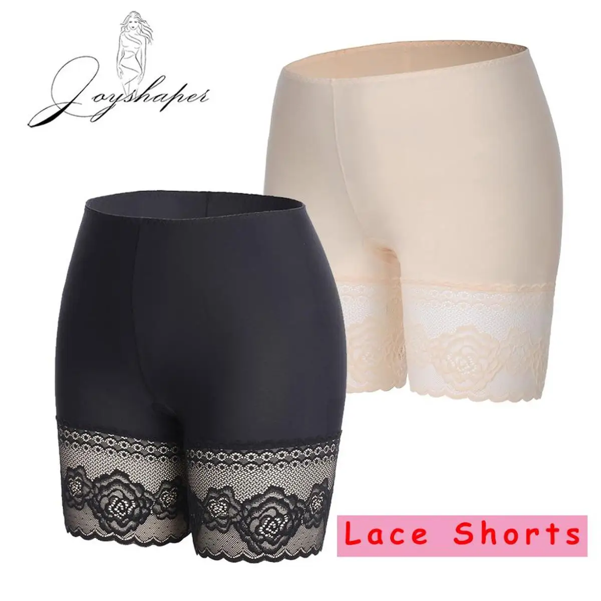 Безопасные короткие штаны сексуальные кружевные трусы с высокой талией боксеры