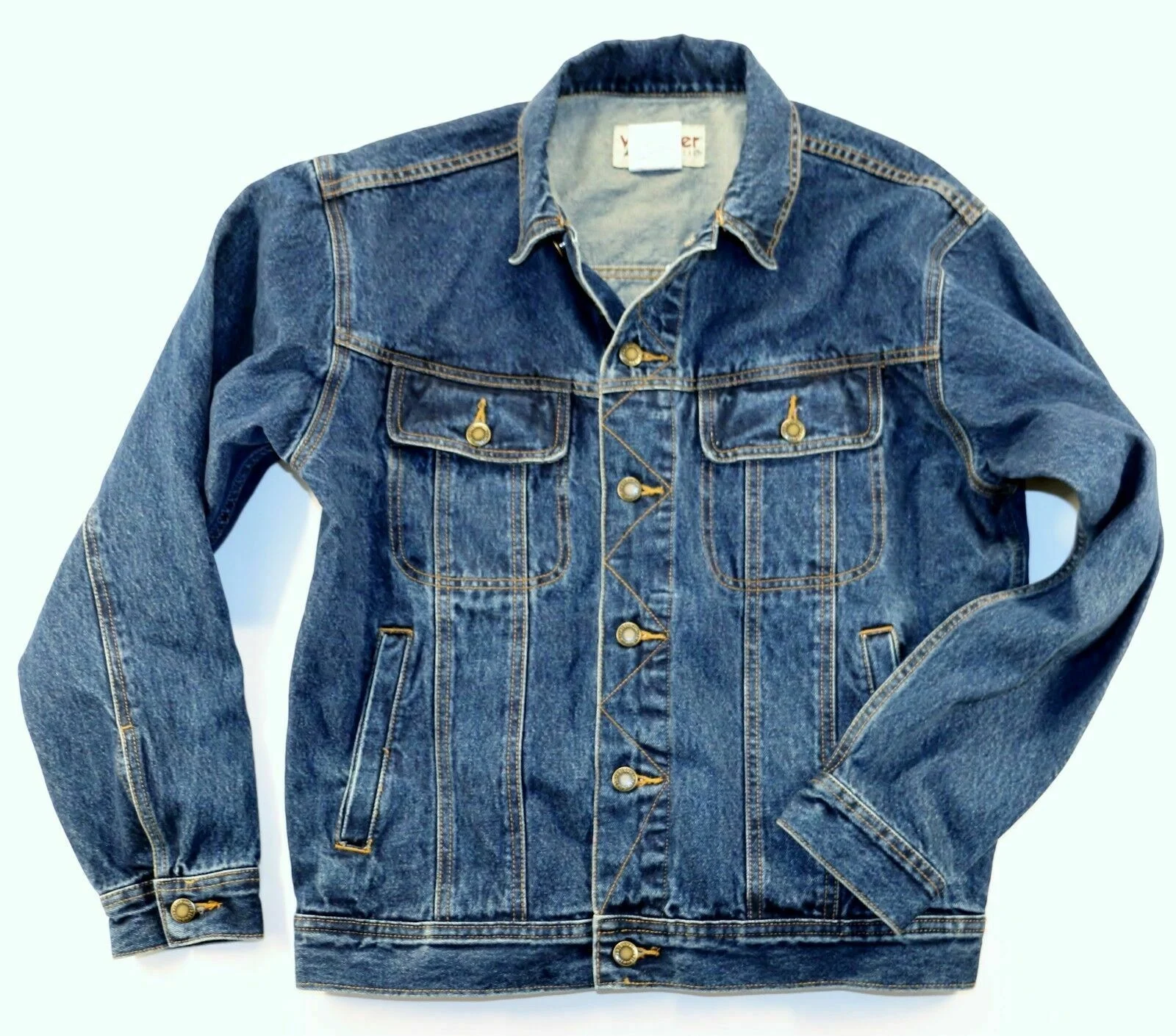 

New Rugged Wear Denim Jacket Men's Sizes M- XXL Antique Indigo