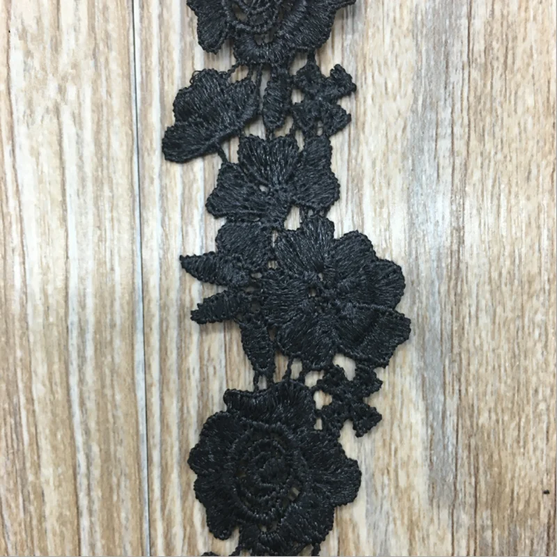 

1 Yard,Lace Trim Ribbon Crocheted Trims Wedding Applique 7CM Wide Trimmng Dress Curtain Home Textiles Sewing Decor Crafts FL335E