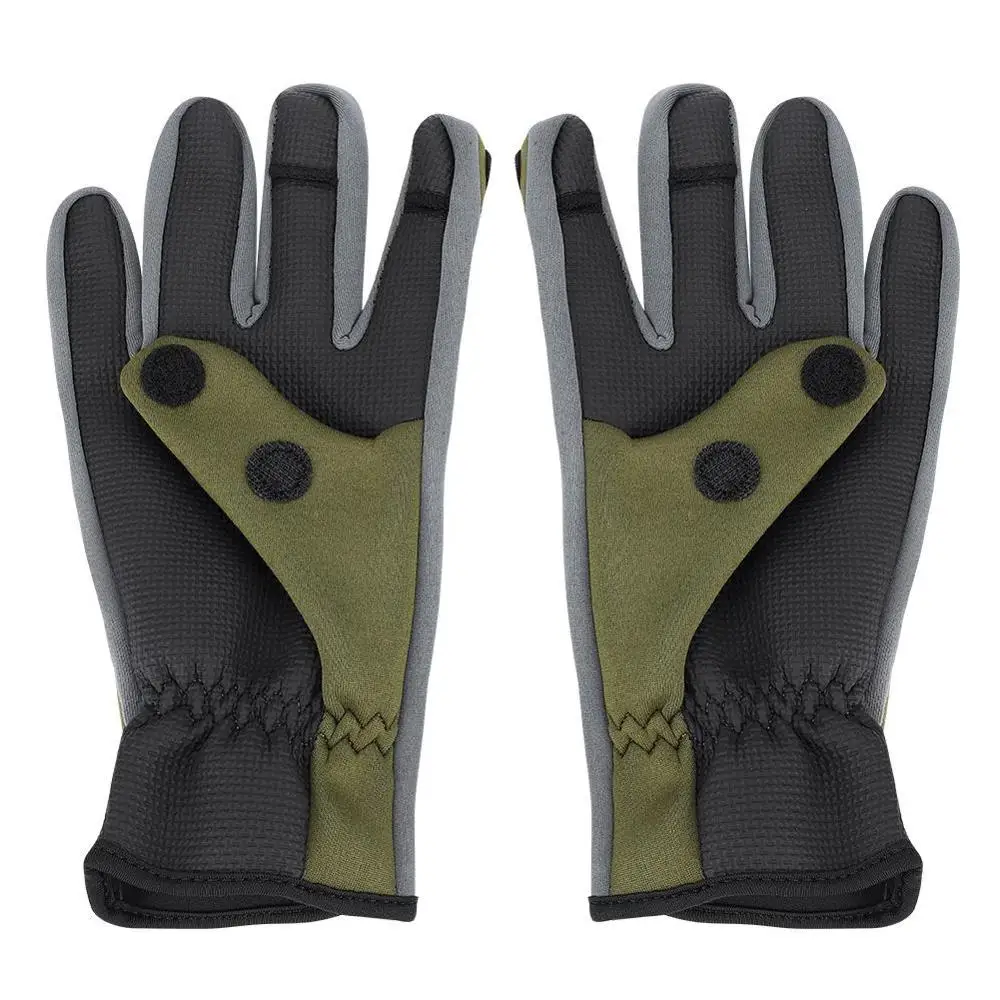 1 пара Открытый палатки для зимней рыбалки перчатки Водонепроницаемый три или