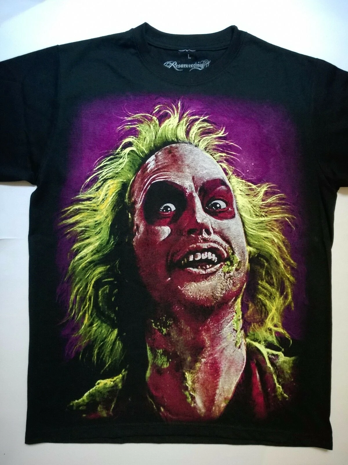 

BEETLEJUICE T-Shirt Michael Keaton Tim Burton Goth Hot Topic Punk Winona Ryder