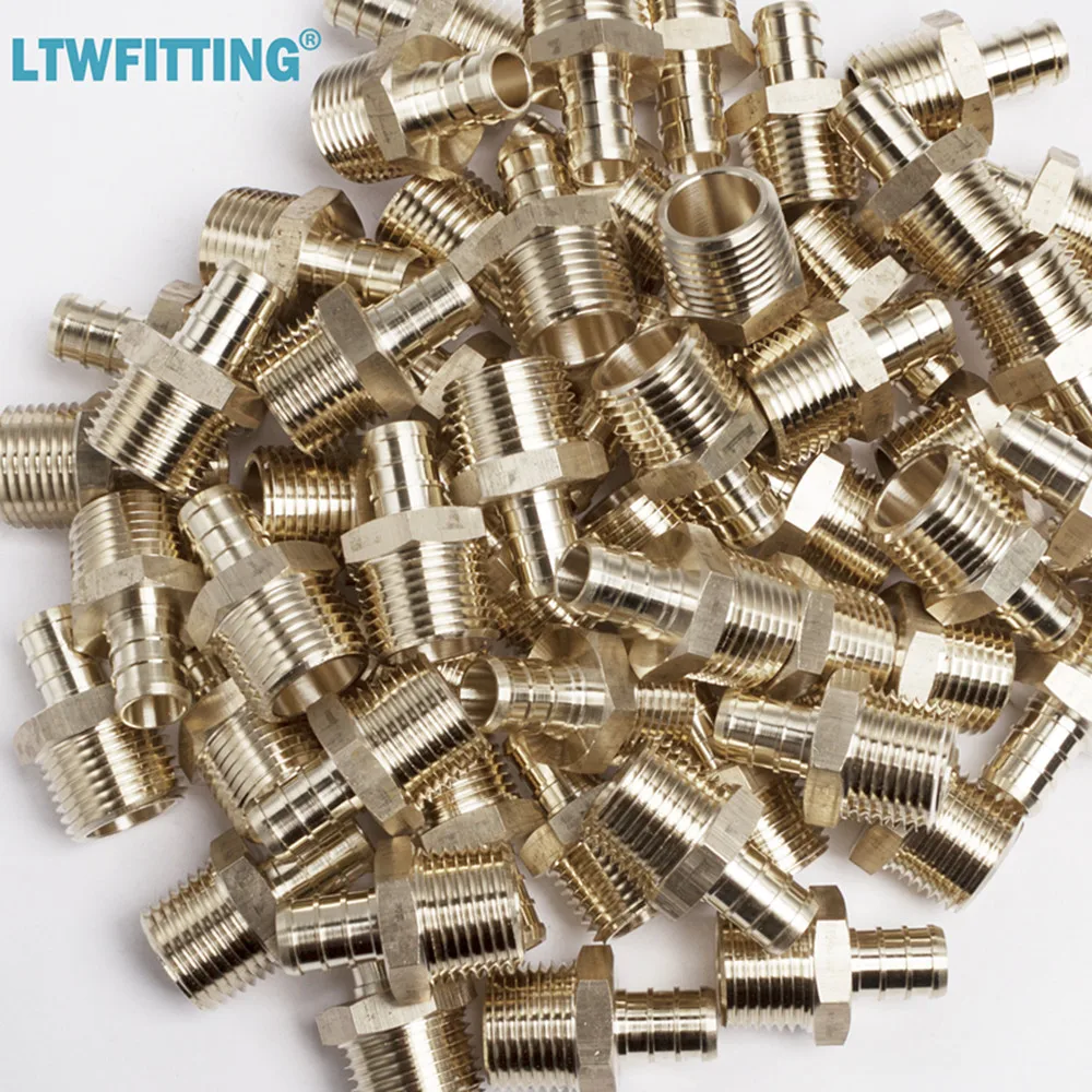LTWFITTING Lead Free Brass PEX Adapter Fitting 1/2&quot x Male NPT Crimp Adaptor | Обустройство дома