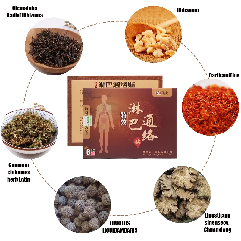 

15PCS/Set Painless Treatment Breast Lymph Nodes Sticker Organic Lymphatic Drainage Detox Patch Anti-Swelling Effective Plaster