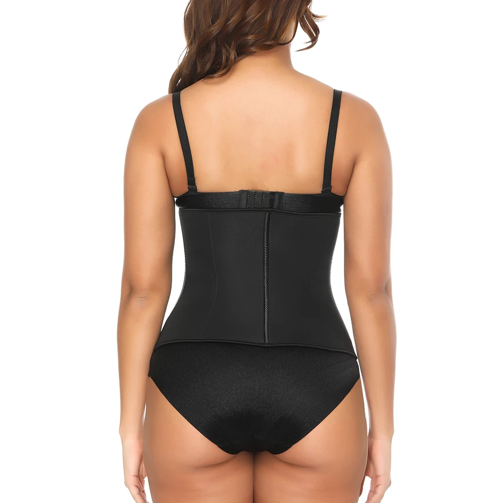 

Women Hot Sweat Weight Loss Neoprene Workout Waist Trainer Corset Trimmer Belt Body Shaper Cincher Zipper Slimming