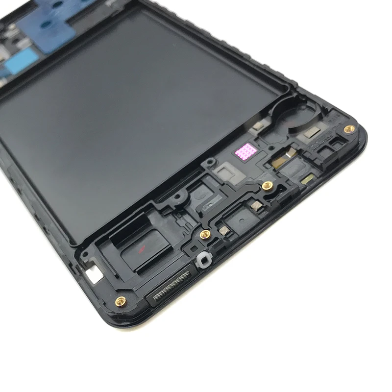 Для samsung A70 A705F Задняя стеклянная крышка батарейного отсека Корпус переднего корпуса задняя крышка батарейного отсека