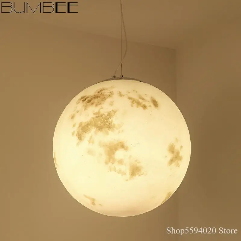 Светодиодный светильник в скандинавском стиле Moon Лофт люстра подвесные