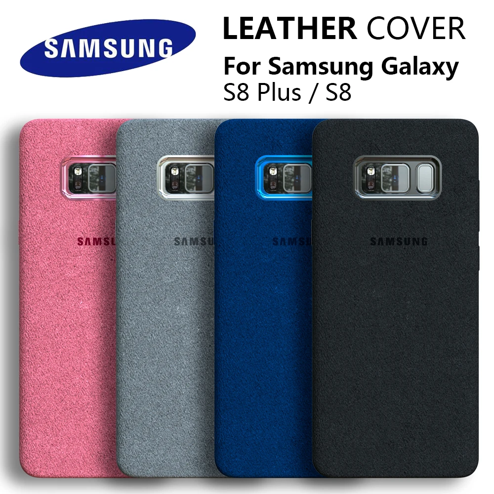 

100% Original GENUINE Samsung S8 Case For Galaxy S8Plus S8 + Alcantara Cover Leather Premium Full Protect Cover 4 color G9550