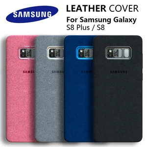 100 original genuine samsung s8 case for galaxy s8plus s8 alcantara cover leather premium full protect cover 4 color g9550 free global shipping