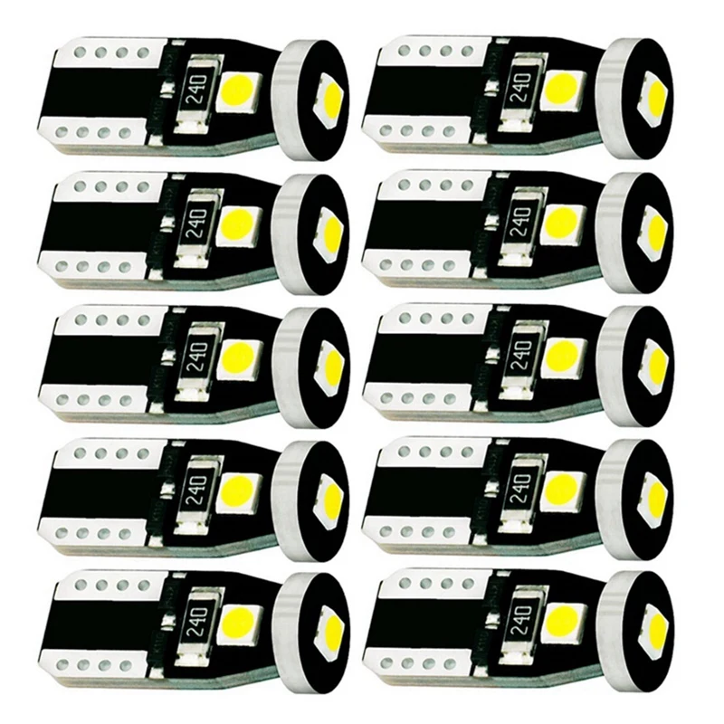 T10 светодиодный автомобильный светильник 3 SMD 3030 габаритного фонаря W5W 192 501 3SMD