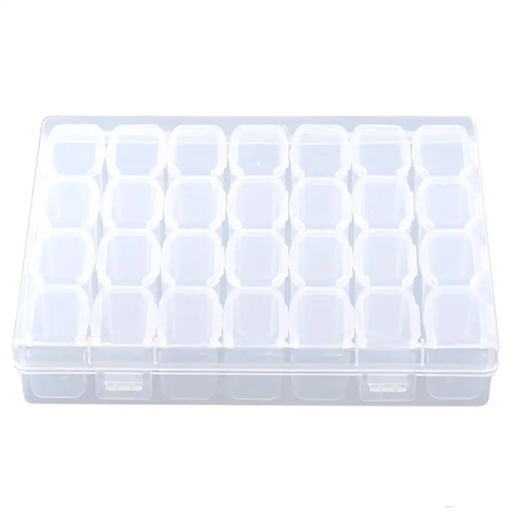 

Manicure tools 28 compartments, dustproof, separate compartments, mini drill box, accessories, PP plastic medicine box