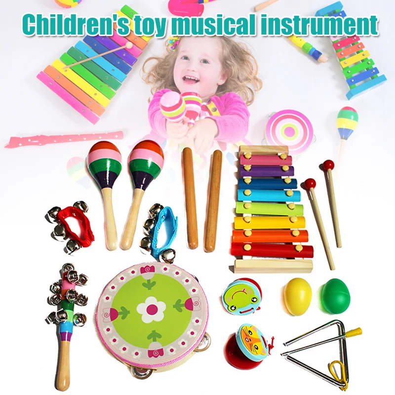 

1 Set Musical Instrument Toy Xylophones Grip Bells Kit for Children Kids AN88