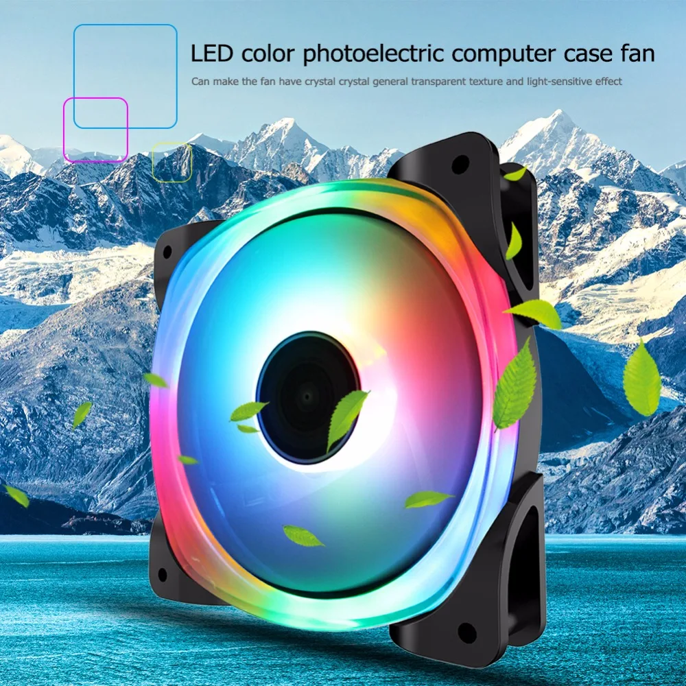 Jonsbo FR-701 34 RGB светодиодный светильник Вентилятор охлаждения DC 12 В чехол для ПК радиатор вентилятор с жидкостным подшипником кулер для компьютера Funs