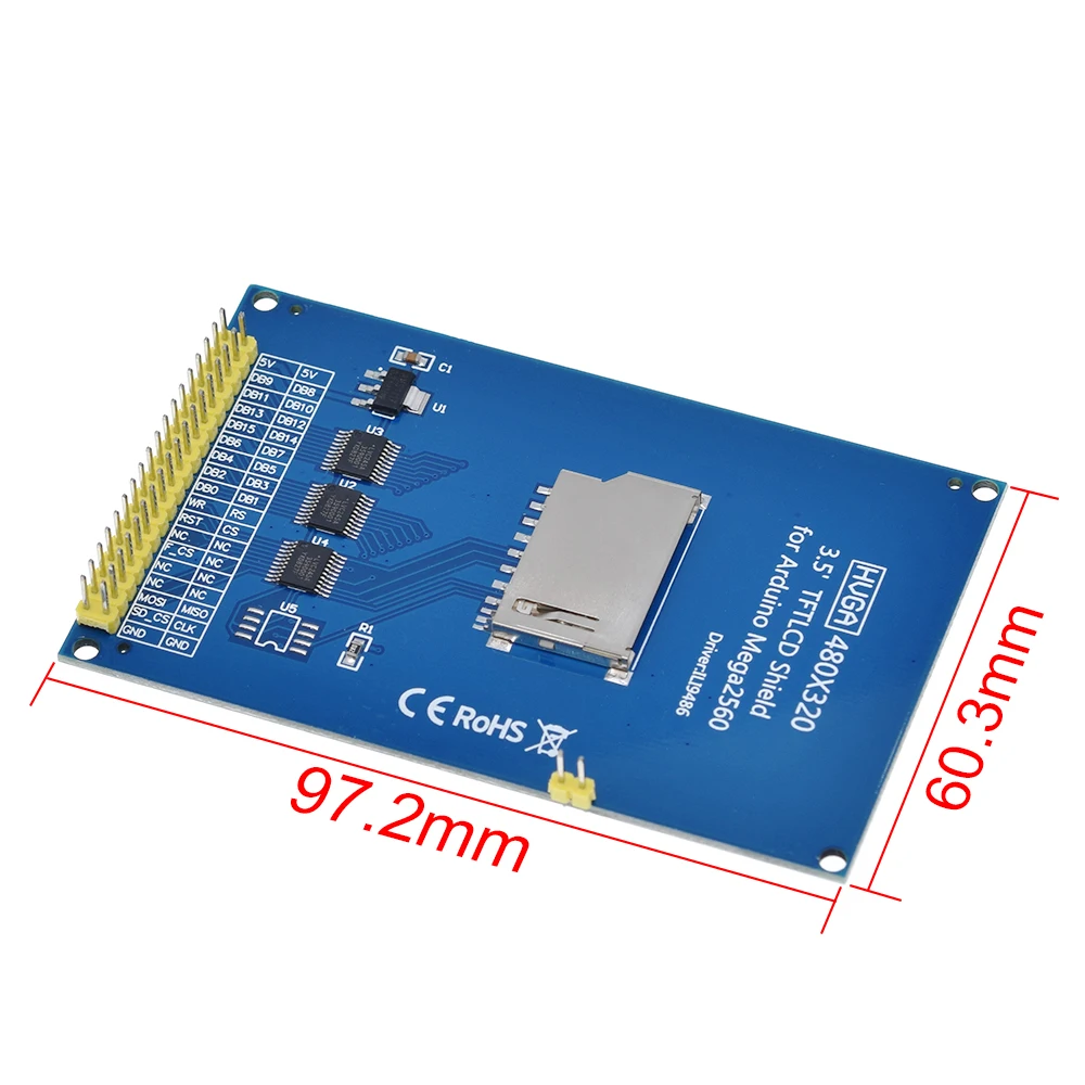 TZT 3,5 дюймовый TFT ЖК-экран модуль Ultra HD 320X480 для Arduino MEGA 2560 R3 плата