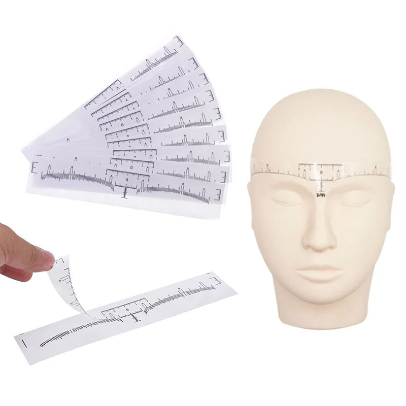 Многоразовая Полуперманентная линейка для бровей татуаж метка измерительный