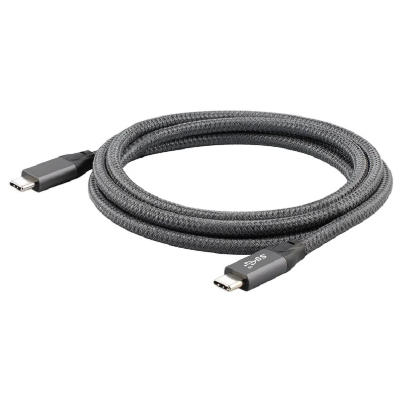 Кабель для передачи данных USB3.1 Gen2 Тип C 20 Гбит/с 100 Вт В/5 А быстрая зарядка