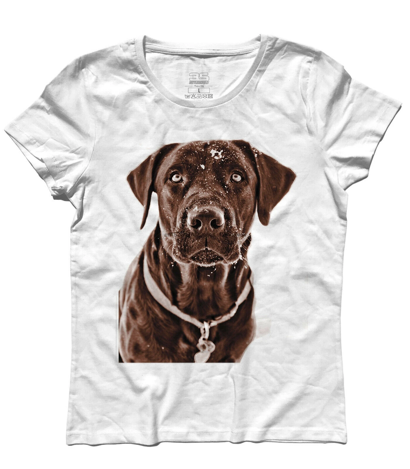 Футболка женская лабрадор шоколадный коричневый собака me and marley - купить по