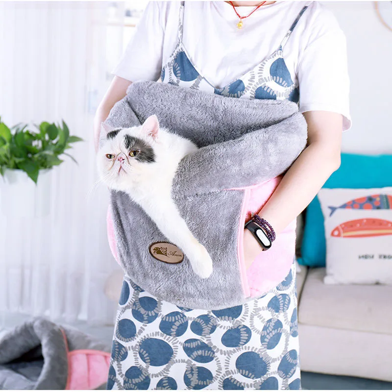 

Semi-closed Cat Bed Pillow Bed For Cats Dogs Puppies Cat's House Pet Nesk Basket Sofa Plush Dog Beds Lounger Soft Pet Supplies