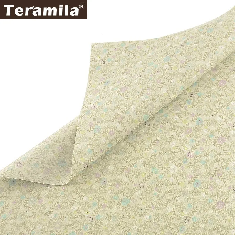 Teramila 40 см x 50 см 7 шт. цветочный дизайн хлопок саржевая Ткань DIY подушка для шитья лоскутное украшение для дома Tissu Tela