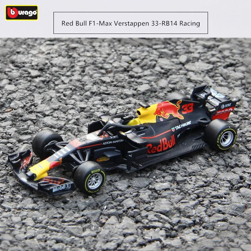 Бураго 1:43 красный BULL-RB14 сплав F1 модель автомобиля литье под давлением модель автомобиля моделирование автомобиля украшение коллекция Подарочная игрушка