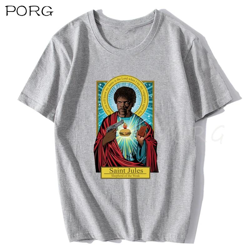 Saint Jules фильм Криминальное чтиво футболка Квентин футболки Тарантино уличная