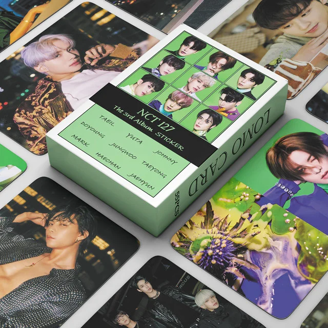 

55 шт./компл. Kpop NCT127 Lomo-карты, новинка, наклейки в альбом K-pop NCT 127, фотокарты для фанатов, подарки, HD-фото карты высокого качества