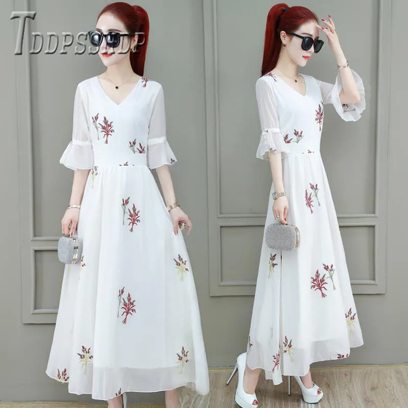 Женское шифоновое платье с расклешенными рукавами облегающие женские платья