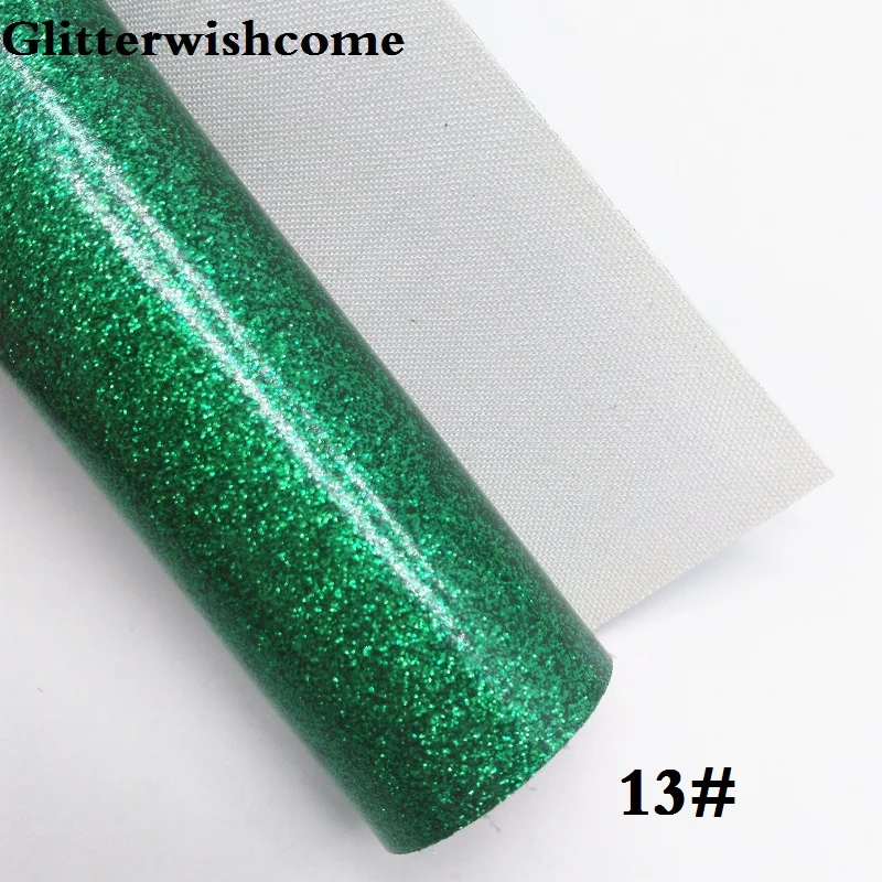 13 Glitterwishcome 30X134 см мини-рулон блестящая ткань винил для бантов гладкая блестящая кожа ткань искусственная кожа для бантов, GM200 - Цвет: 13