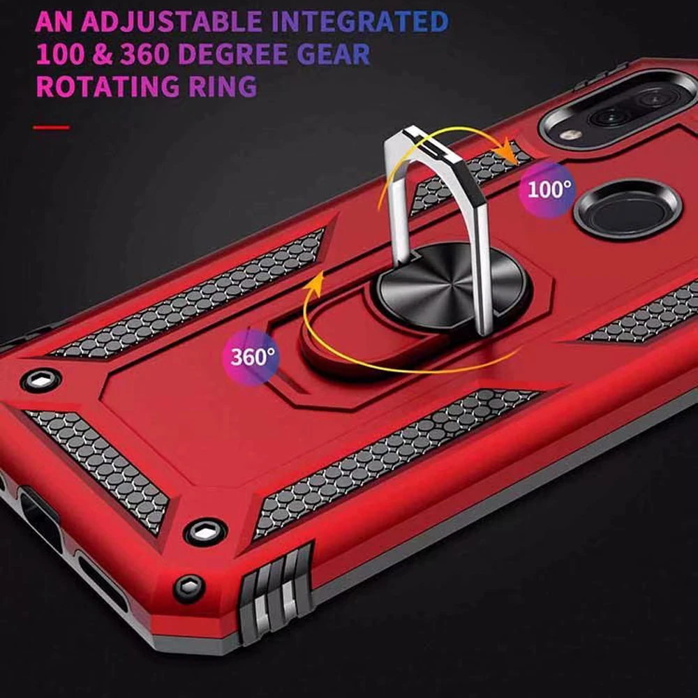 Shockproof Armor Phone Case for Redmi Note 7 Fundas K20 Pro Military Industry Holder Cover Mi9 9SE 9T CC9 CC9E A3 Back Coque | Мобильные