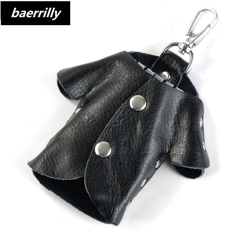 Модный автомобильный кошелек для ключей женщин и мужчин натуральная кожа